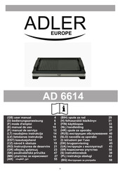 Adler europe AD 6614 Manual De Uso