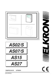 Elkron AS27 Manual De Instrucciones