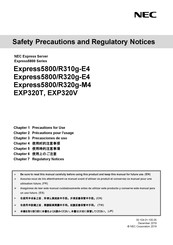 NEC Express5800/R320g-E4 Manual De Instrucciones