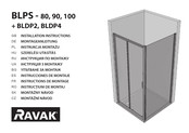 RAVAK BLPS-90 + BLDP4 Instrucciones De Montaje