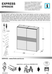 Forte EXPRESS EPRS923E Instrucciones De Montaje