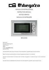 Orbegozo MIG 2033 Manual De Instrucciones