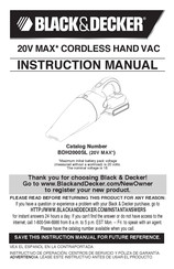 Black and Decker BDH2000SL Manual De Instrucciones