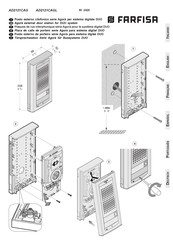 FARFISA INTERCOMS Agora AD2121CAG Manual Del Usuario