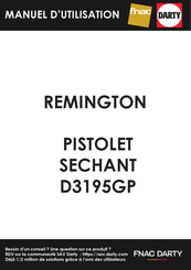 Remington Style Edition Hairdryer Gift Set D3195GP Manual Del Usuario