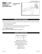 Uline SHRINKFAST H-6098 Manual Del Usuario