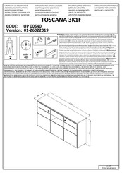 Forma Ideale TOSCANA 3K1F UP 00640 Instrucciones De Montaje