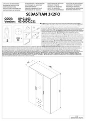 Forma Ideale SEBASTIAN 3K2FO UP 01103 Instrucciones De Montaje