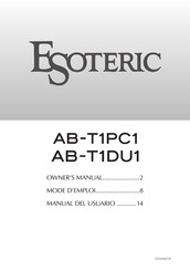 Esoteric AB-T1DU1 Manual Del Usuario