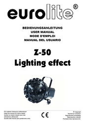 EuroLite Z-50 Manual Del Usuario