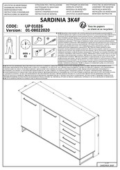 Forma Ideale SARDINIA 3K4F UP 01026 Instrucciones De Montaje