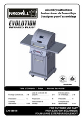 Nexgrill EVOLUTION INFRARED PLUS 720-0864M Instrucciones De Ensamblaje