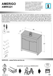 Forte AMERIGO AMRK221 Instrucciones De Montaje