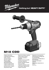 Milwaukee M18 CDD-22C Manual Original