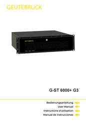 Geutebruck G-ST 6000+ G3 Manual De Instrucciones