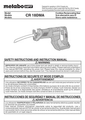 Metabo HPT CR 18DMA Manual De Instrucciones