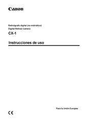 Canon CX-1 Instrucciones De Uso