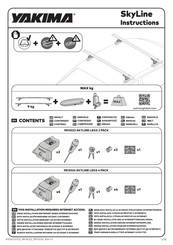 Yakima SKYLINE 9813024 Instrucciones