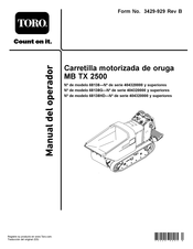 Toro MB TX 2500 Manual Del Operador