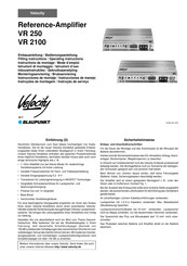 Blaupunkt Velocity VR 250 Instrucciones De Montaje