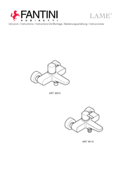 Fantini Rubinetti LAME M015 Instrucciones De Montaje