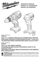 Milwaukee 2750-20 Manual Del Operador