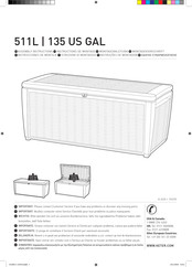 Keter Sumatra 135 US GAL Instrucciones De Montaje