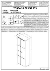 Forma Ideale TOSCANA 2K VS1 195 UP 00917 Instrucciones De Montaje