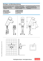 Franke AQUA200 Instrucciones De Montaje Y Servicio