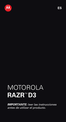 Motorola RAZR D3 Manual De Instrucciones