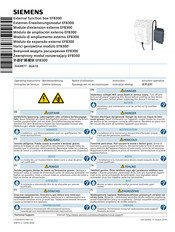 Siemens EFB300 Instructivo