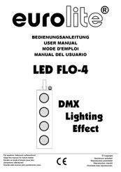 EuroLite LED FLO-4 Manual Del Usuario