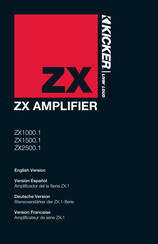 Kicker ZX1000.1 Manual