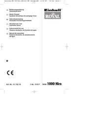 Einhell Royal RHW 1000 Niro Instrucciones De Uso