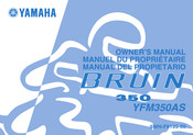 Yamaha BRUIN 350 2003 Manual Del Propietário