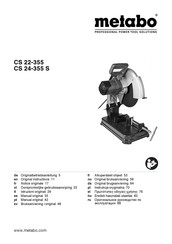 Metabo CS 22-355 Manual Original