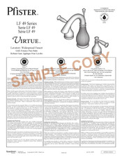 Pfister Virtue LF 49 Serie Manual De Instrucciones