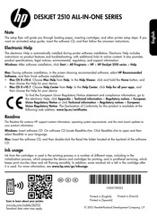 HP DESKJET 2510 ALL-IN-ONE Serie Manual De Instrucciones