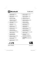 EINHELL TC-RS 425 E Manual De Instrucciones
