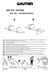 Gautier NATURA D16.590 Instrucciones De Montaje