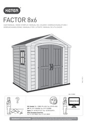 Keter FACTOR 8x6 Manual Del Usuario