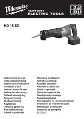 Milwaukee HD 18 SX Instrucciones De Uso