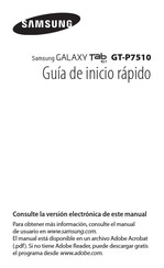 Samsung GT-P7510 Guia De Inicio Rapido