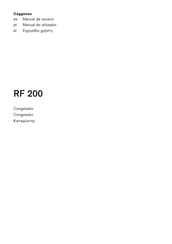 Gaggenau RF 200 Manual De Usuario