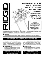 RIDGID R4518 Manual Del Operador