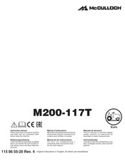 McCulloch M200-117T Manual De Las Instrucciones