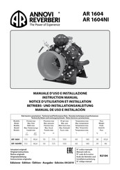 Annovi Reverberi AR 1604 Manual De Uso E Instalación