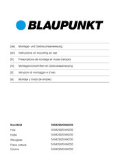 Blaupunkt 5II94290 Montaje Y Modo De Empleo