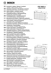 Bosch PSF 0002 A Manual De Instalación