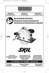 Skil 54HD Instrucciones De Funcionamiento Y Seguridad